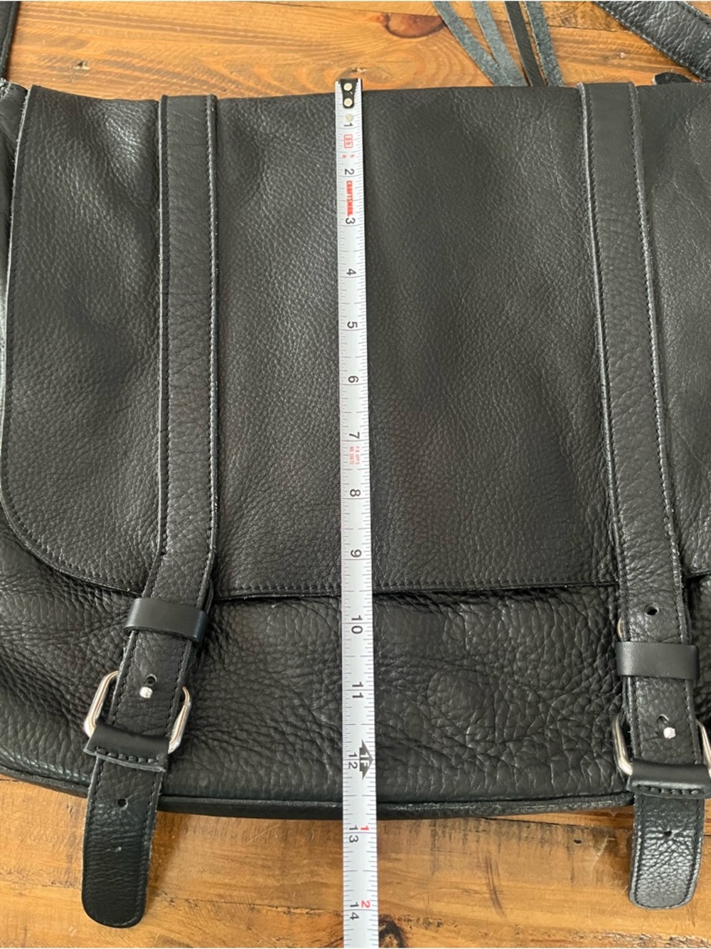 Roots Modern Satchel Cervino Soft Pebbled Leather Black Laptop $448 Briefcase - Picture 15 of 16
